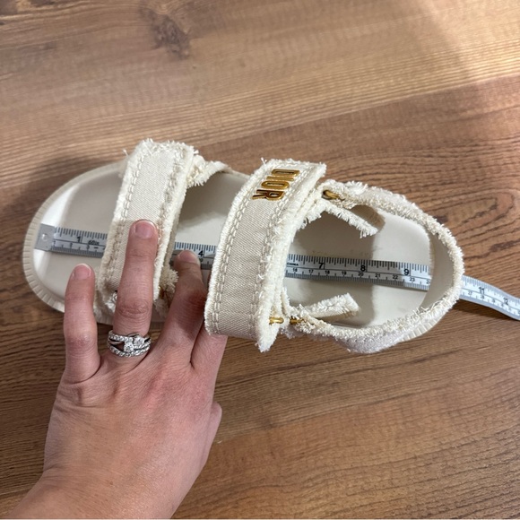 Christian Dior Act Velcro Sandals Ecru Size 38 US SIZE 8 - Picture 13 of 14